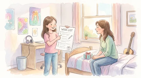 A present for your teenage daughter (11–15): let her choose