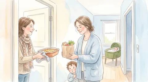 Visiting after a birth: when, how long, what to bring