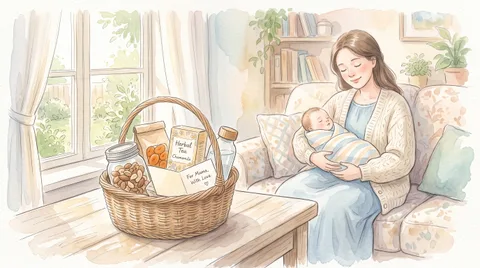 Gift basket for a new Mum: less stuff, more relief